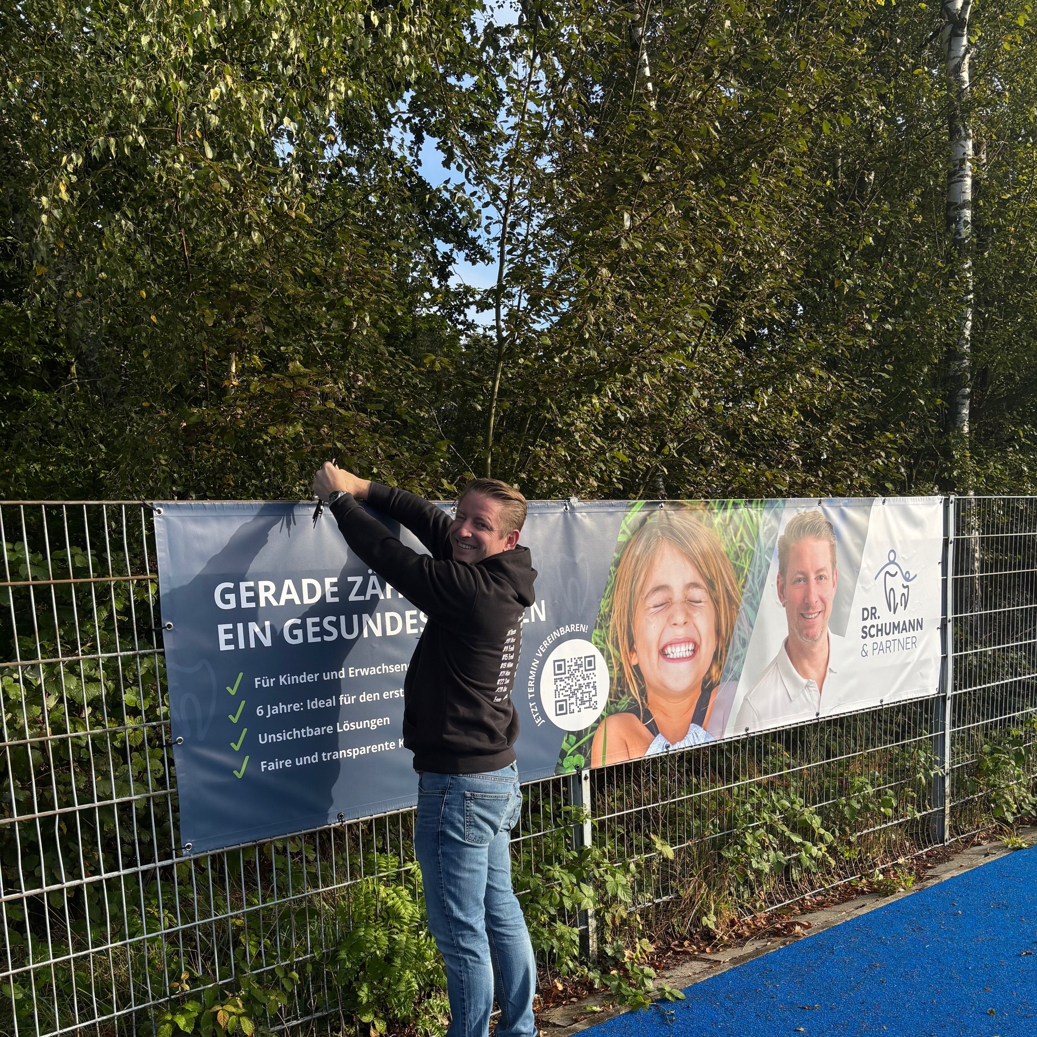 Bandenwerbung beim ETB in Essen